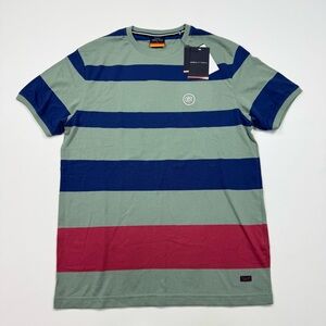 NEW! Men’s Urban Trail Short Sleeve Striped T-Shirt Size Large W/Tags